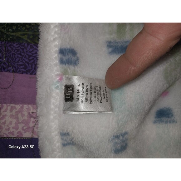 Hudson Baby HB Lovey Baby Security Blanket Plush White Green Cactus 14 x 14 inch - Picture 4 of 5